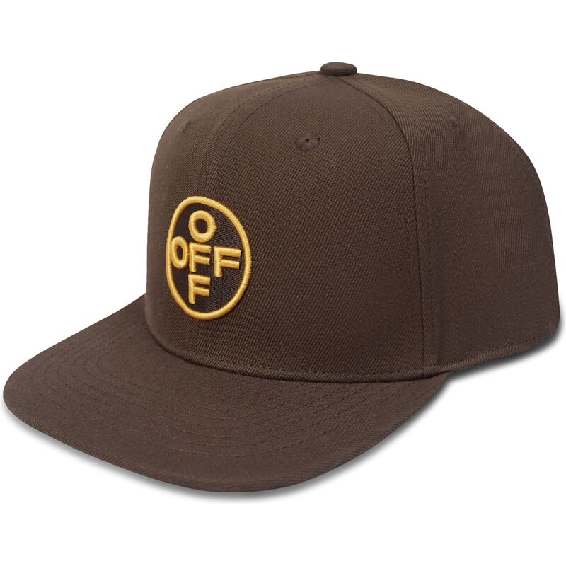 casquette-plate-marron-snapback-avec-logo-jaune-off-embroidered-twill-l-ab-c-o-off-white