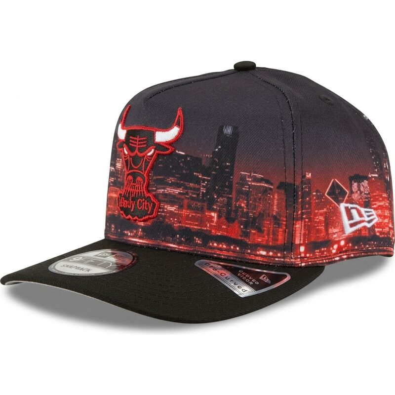 casquette-courbee-multicolore-snapback-9fifty-a-frame-precurved-skyline-chicago-bulls-nba-new-era