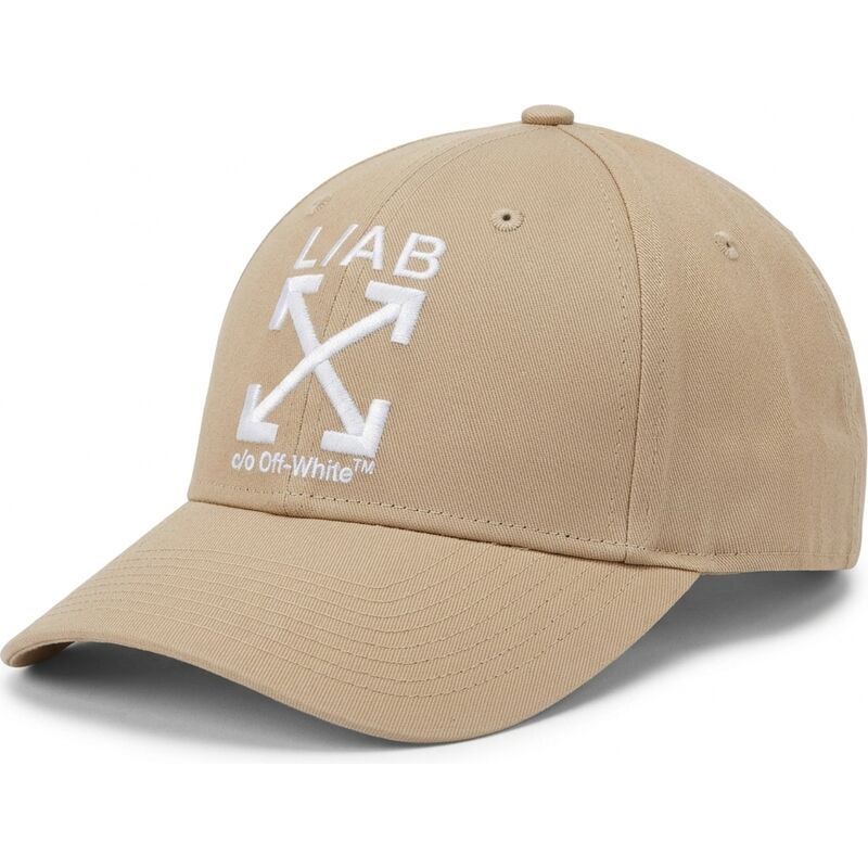 mutzen-gebogen-beige-verstellbares-band-clamp-arrows-twill-von-l-ab-c-o-off-white