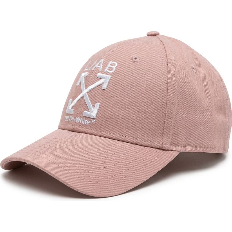 casquette-courbee-rose-ajustable-clamp-arrows-twill-l-ab-c-o-off-white