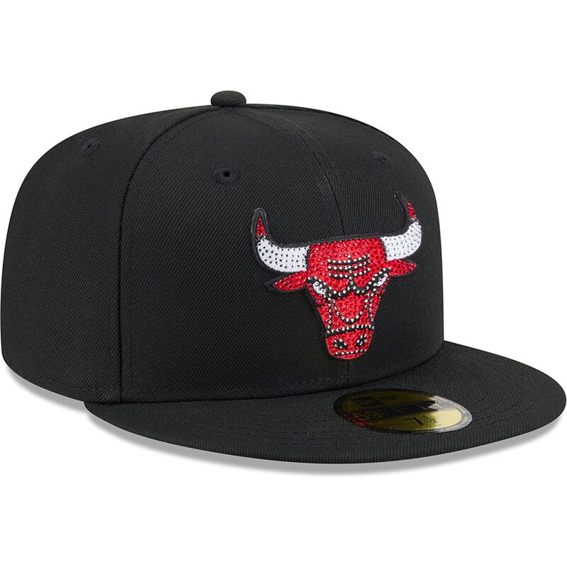 casquette-plate-noire-ajustee-59fifty-rhinestone-badge-chicago-bulls-nba-new-era
