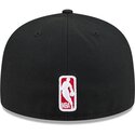 casquette-plate-noire-ajustee-59fifty-rhinestone-badge-chicago-bulls-nba-new-era