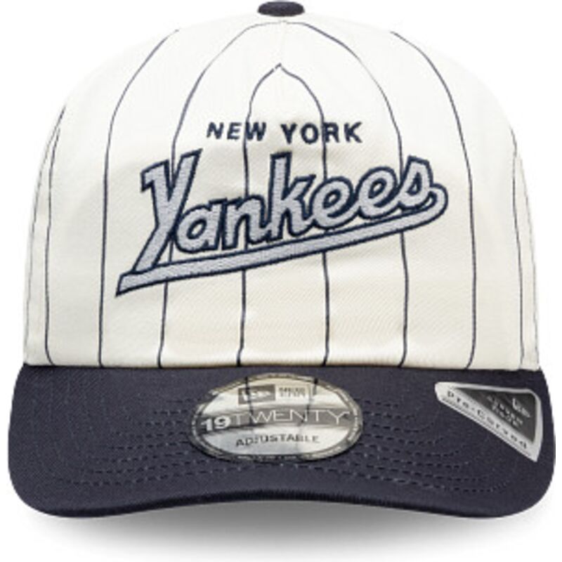 casquette-courbee-bleue-marine-et-blanche-snapback-19twenty-pinstripe-new-york-yankees-mlb-new-era