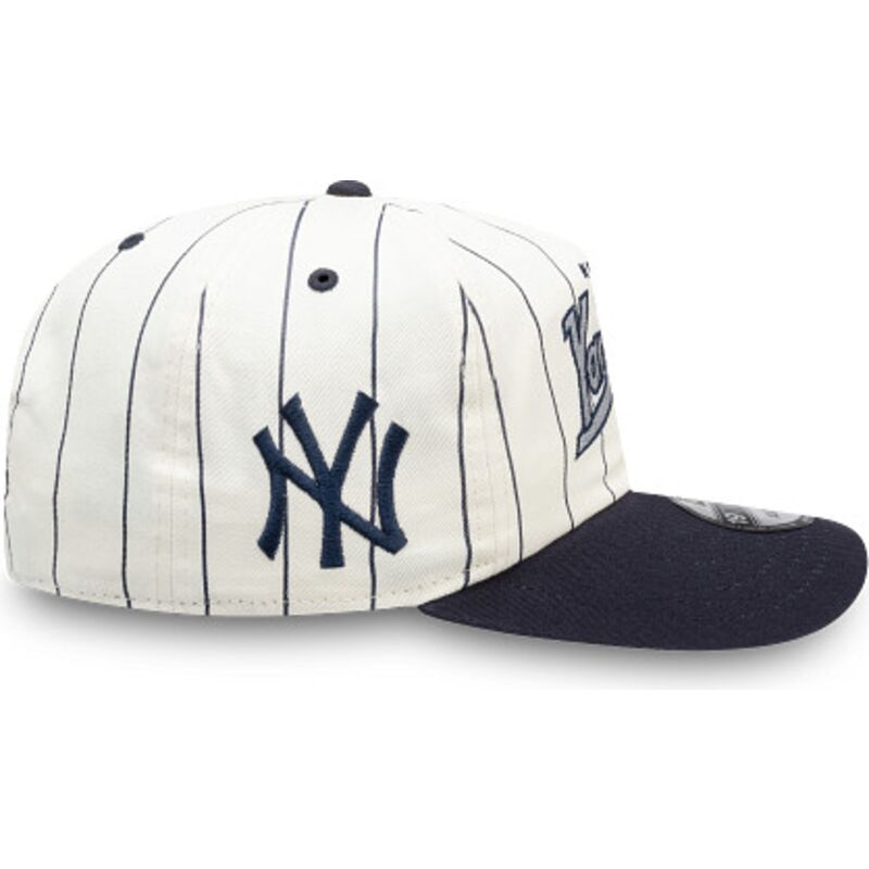 casquette-courbee-bleue-marine-et-blanche-snapback-19twenty-pinstripe-new-york-yankees-mlb-new-era