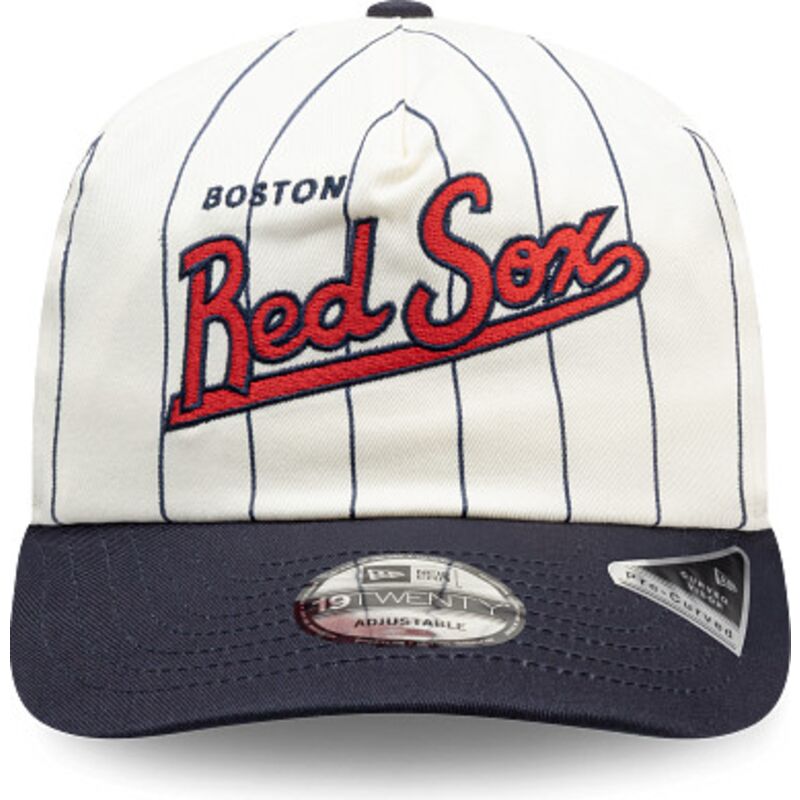 casquette-courbee-bleue-marine-et-blanche-snapback-19twenty-pinstripe-boston-red-sox-mlb-new-era
