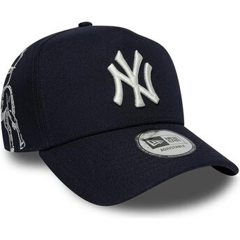 Mützen gebogen marineblau snapback 9FORTY E Frame Mythical Icon der New York Yankees MLB von New Era