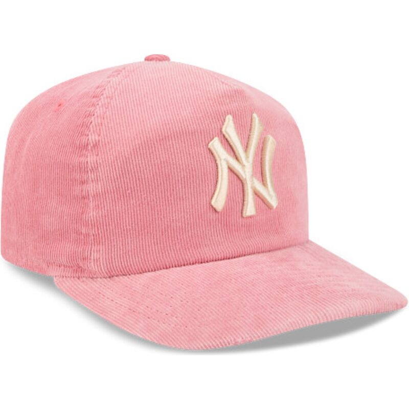 mutzen-gebogen-rosa-verstellbares-band-19twenty-precurved-corduroy-pastel-der-new-york-yankees-mlb-von-new-era