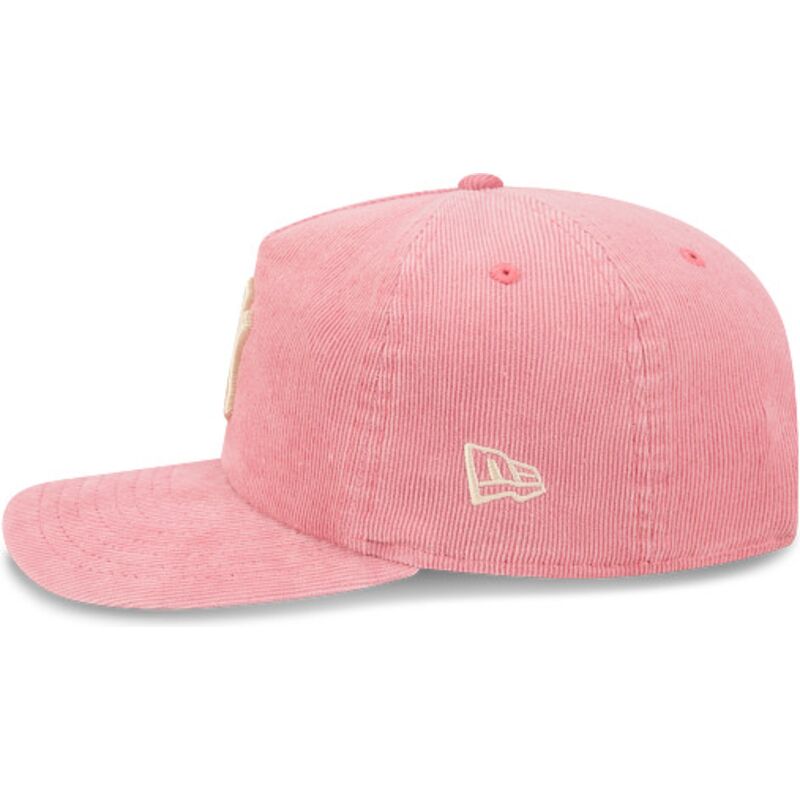 casquette-courbee-rose-ajustable-19twenty-precurved-corduroy-pastel-new-york-yankees-mlb-new-era