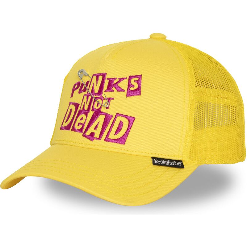 mutzen-gebogen-gelb-snapback-n294-punks-not-dead-von-rocknfreelife mutzen-gebogen-gelb-snapback-n294-punks-not-dead-von-rocknfreelife