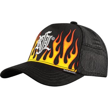 Casquette trucker noire N°216 Burning Rock’nFreeLife