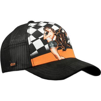 Casquette trucker noire N°219 Vintage Racing Rock’nFreeLife
