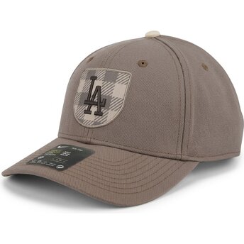 Mützen gebogen braun snapback Dri-Fit Rise Structured der Los Angeles Dodgers MLB von Nike