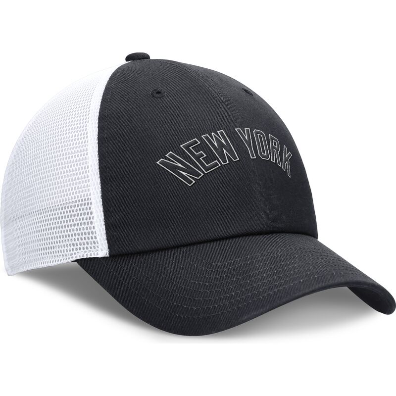 casquette-trucker-bleue-marine-et-blanche-ajustable-club-unstructured-ny-new-york-yankees-mlb-nike casquette-trucker-bleue-marine-et-blanche-ajustable-club-unstructured-ny-new-york-yankees-mlb-nike