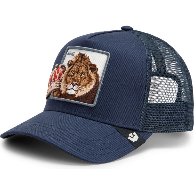 casquette-trucker-bleue-lion-royal-stay-royal-sidekick-the-farm-goorin-bros casquette-trucker-bleue-lion-royal-stay-royal-sidekick-the-farm-goorin-bros