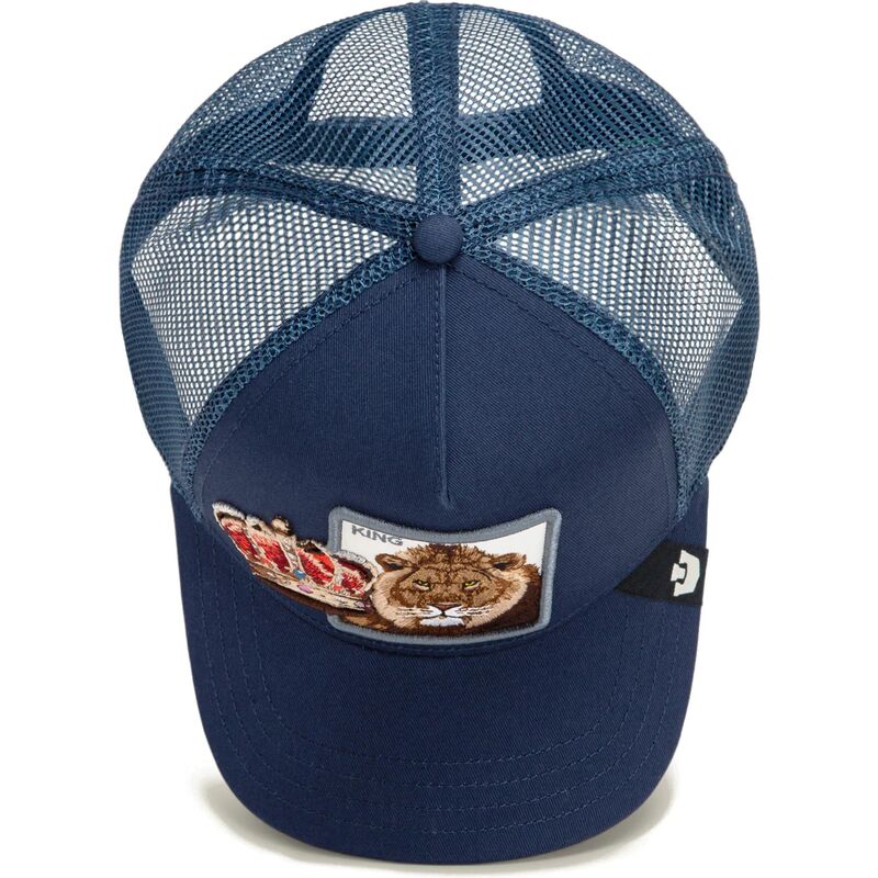 casquette-trucker-bleue-lion-royal-stay-royal-sidekick-the-farm-goorin-bros casquette-trucker-bleue-lion-royal-stay-royal-sidekick-the-farm-goorin-bros