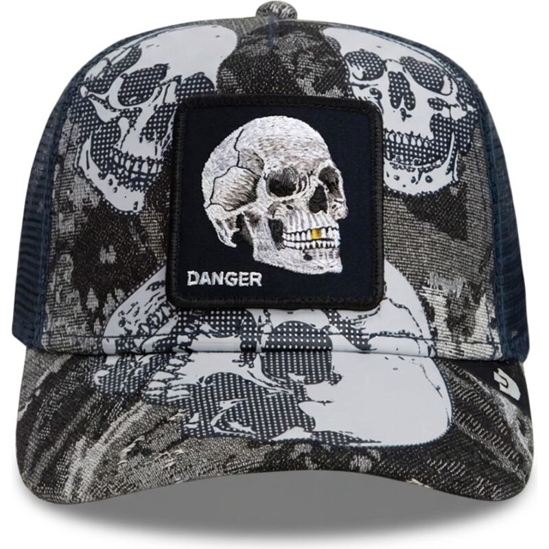 casquette-trucker-noire-et-bleue-crane-bone-head-danger-the-farm-goorin-bros