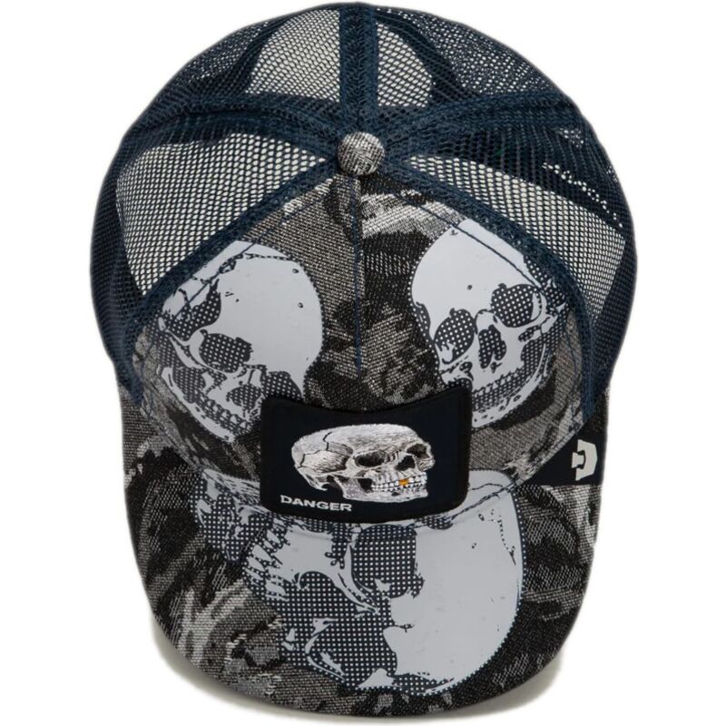 casquette-trucker-noire-et-bleue-crane-bone-head-danger-the-farm-goorin-bros