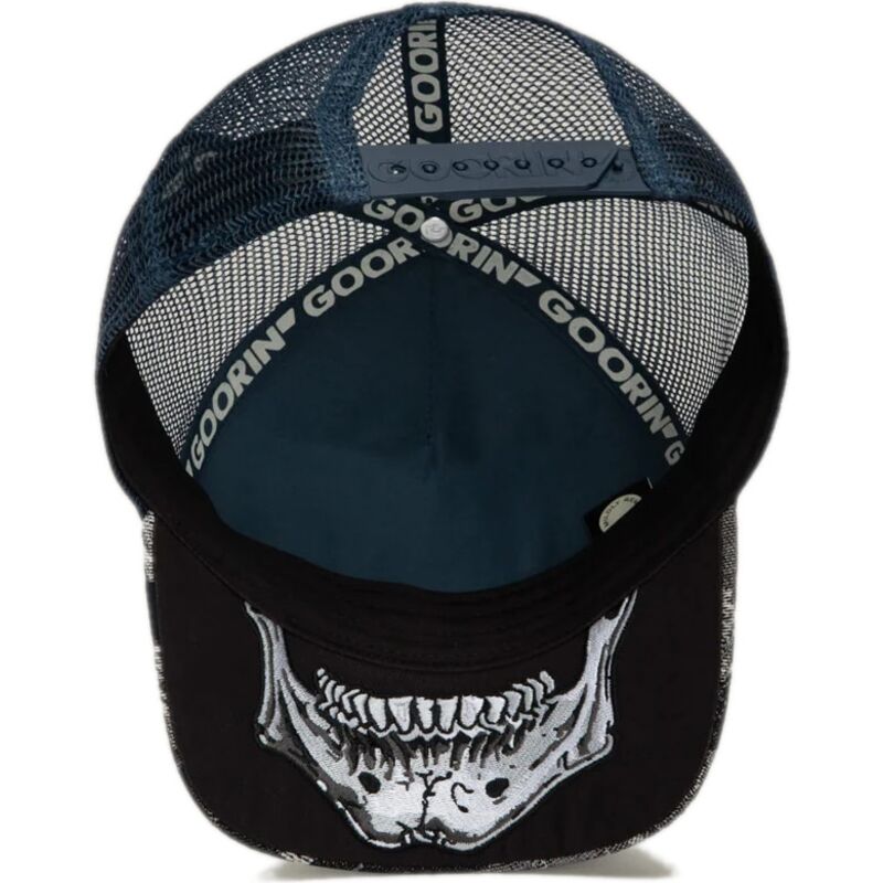 mutzen-gebogen-schwarz-snapback-bone-head-danger-the-farm-goorin-bros