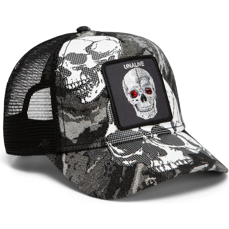casquette-trucker-noire-crane-bone-head-unalive-the-farm-goorin-bros