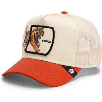 Casquette trucker beige et marron tigre Fierce Migration The Farm Goorin Bros.