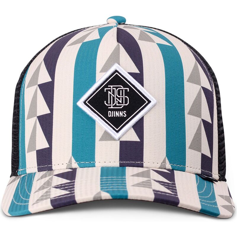 casquette-trucker-multicolore-et-noire-hft-bauhaus-aztek-djinns