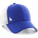 blaue-trucker-kappe-mit-kleinem-mlb-los-angeles-dodgers-logo-von-47-brand