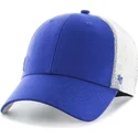 blaue-trucker-kappe-mit-kleinem-mlb-los-angeles-dodgers-logo-von-47-brand