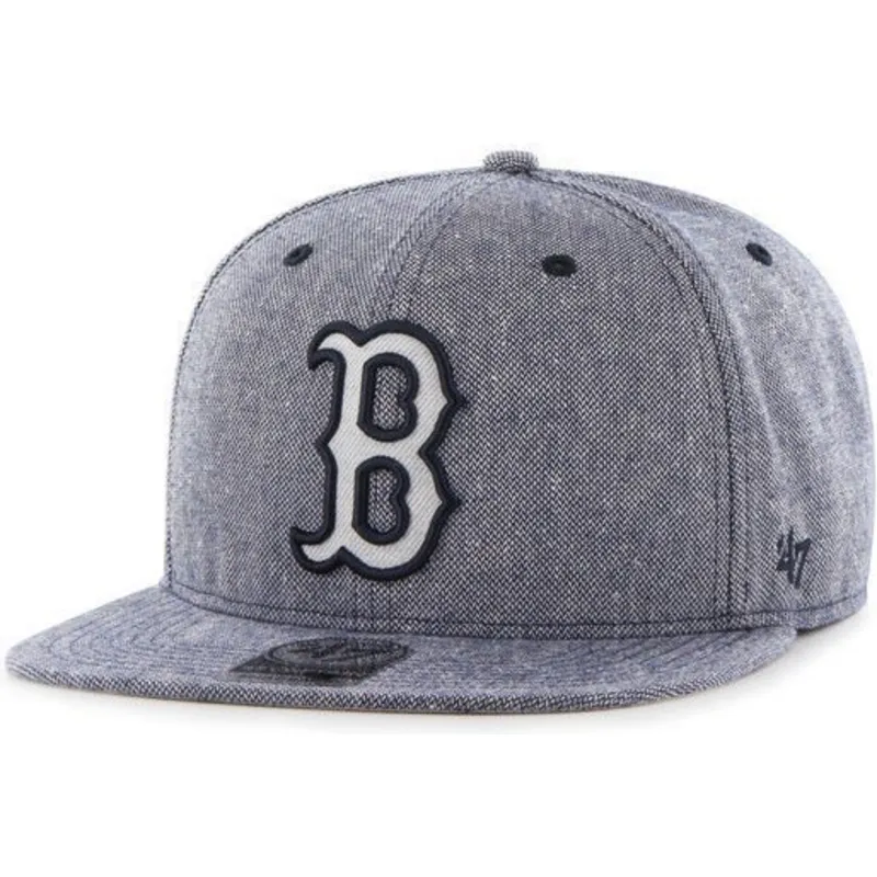 mutzen-flach-marineblau-snapback-tejido-vaquero-der-boston-red-sox-mlb-von-47-brand
