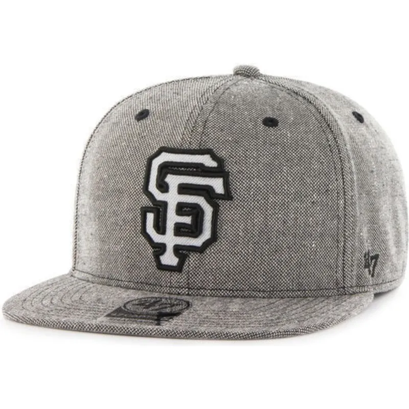 mutzen-flach-schwarz-snapback-tejido-vaquero-der-san-francisco-giants-mlb-von-47-brand mutzen-flach-schwarz-snapback-tejido-vaquero-der-san-francisco-giants-mlb-von-47-brand