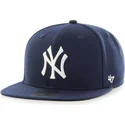 gorra-plana-azul-marino-snapback-lisa-de-mlb-new-york-yankees-de-47-brand