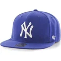 mutzen-flach-blau-snapback-liso-der-new-york-yankees-mlb-von-47-brand