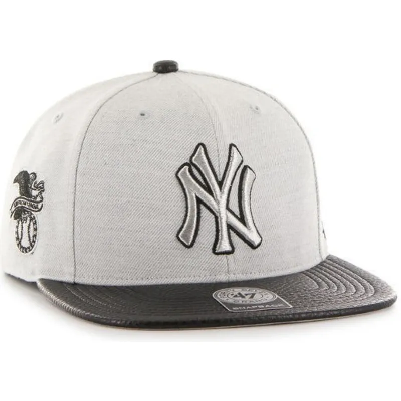 mutzen-flach-grau-snapback-lisa-lateral-der-new-york-yankees-mlb-von-47-brand