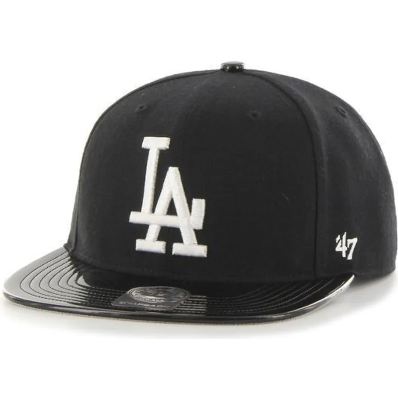 mutzen-flach-schwarz-snapback-brillante-der-los-angeles-dodgers-mlb-von-47-brand mutzen-flach-schwarz-snapback-brillante-der-los-angeles-dodgers-mlb-von-47-brand