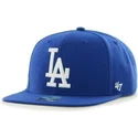 mutzen-flach-blau-snapback-lisa-lateral-der-los-angeles-dodgers-mlb-von-47-brand