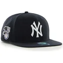 gorra-plana-azul-marino-snapback-lisa-con-logo-lateral-de-mlb-new-york-yankees-de-47-brand