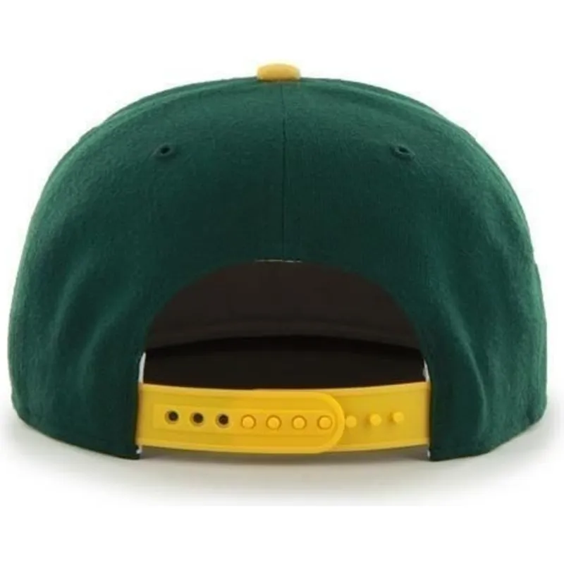mutzen-flach-grun-snapback-lisa-lateral-der-oakland-athletics-mlb-von-47-brand
