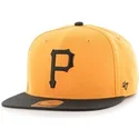 mutzen-flach-gelb-snapback-lisa-leteral-der-pittsburgh-pirates-mlb-von-47-brand