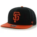mutzen-flach-schwarz-snapback-lisa-lateral-der-san-francisco-giants-mlb-von-47-brand