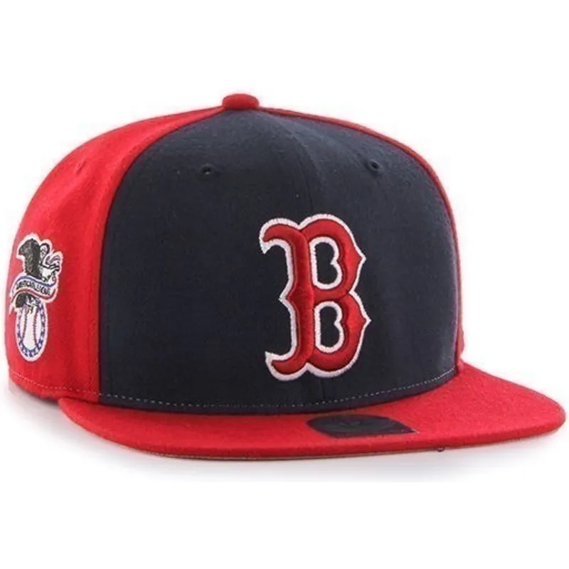 mutzen-flach-rot-snapback-lisa-lateral-der-boston-red-sox-mlb-von-47-brand