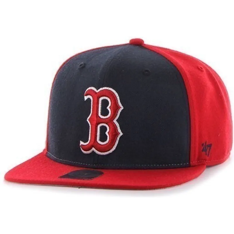 mutzen-flach-rot-snapback-lisa-lateral-der-boston-red-sox-mlb-von-47-brand