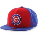 47-brand-flat-brim-seitliches-logo-mlb-chicago-cubs-smooth-snapback-cap-blau-