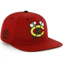 rote-flache-snapback-kappe-nhl-chicago-blackhawks-von-47-brand
