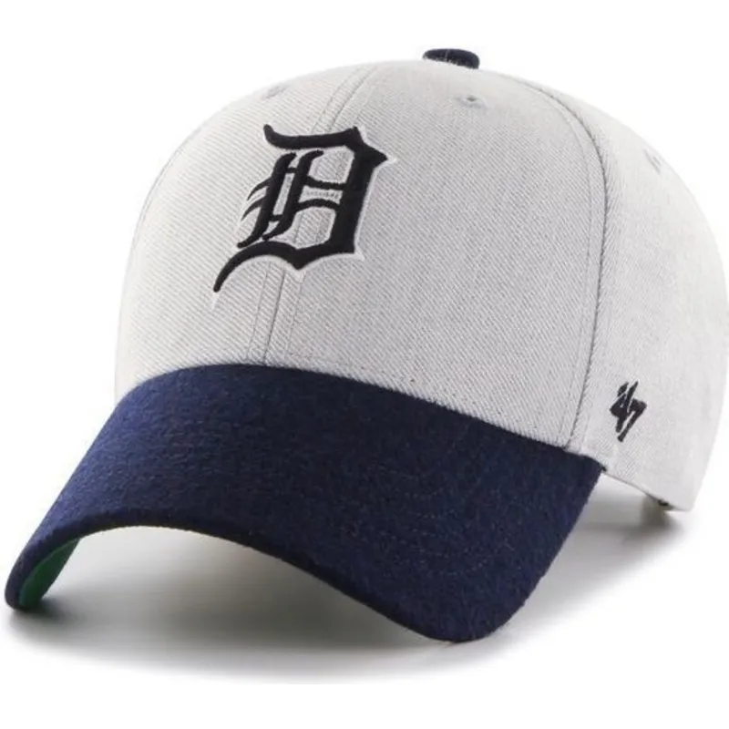 mutzen-gebogen-grau-verstellbares-band-der-detroit-tigers-mlb-von-47-brand mutzen-gebogen-grau-verstellbares-band-der-detroit-tigers-mlb-von-47-brand