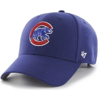 47 Brand Curved Brim MLB Chicago Cubs Smooth Blue Cap