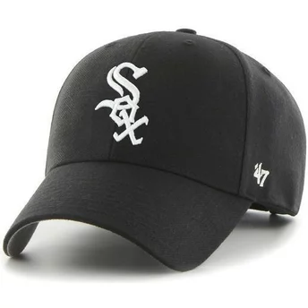 47 Brand Curved Brim MLB Chicago White Sox Smooth Cap schwarz