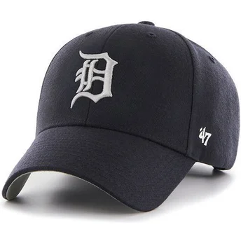 47-brand-mlb-detroit-tigers-unifarbene-marineblaue-kappe-mit-gebogenem-schirm