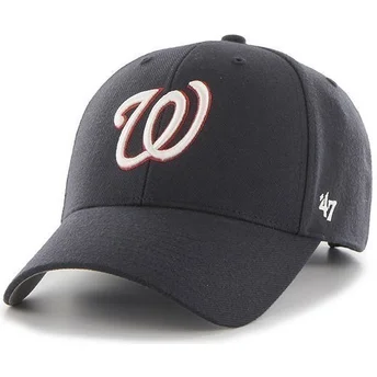 Marinblå 47 Brand MLB Washington Nationals keps med böjd skärm