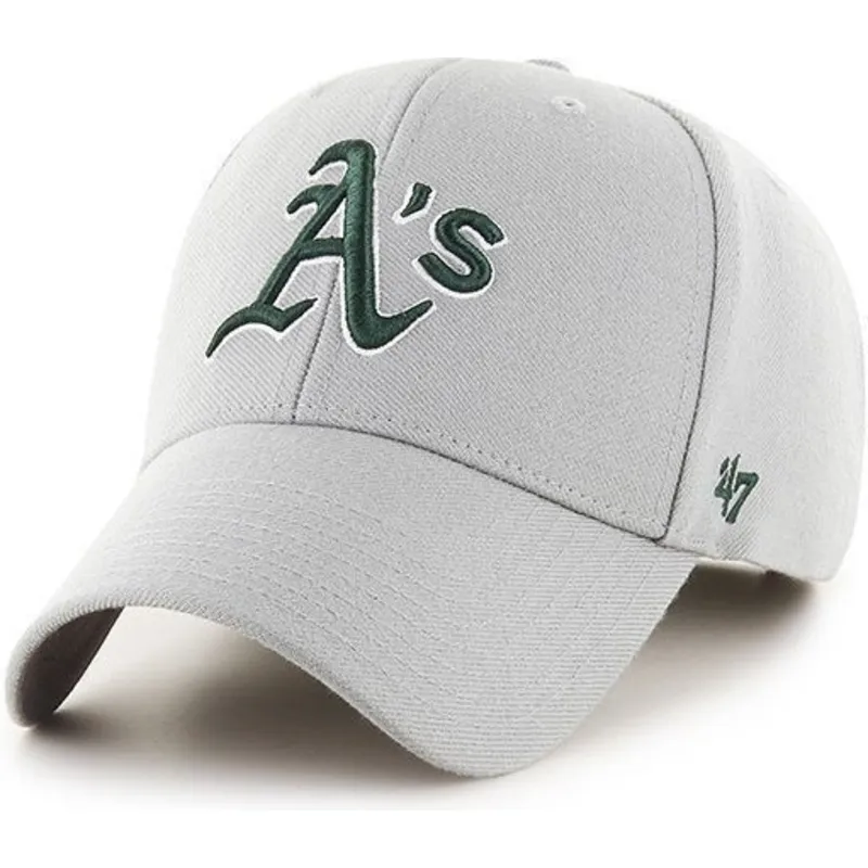 mutzen-gebogen-grau-verstellbares-band-lisa-der-oakland-athletics-mlb-von-47-brand
