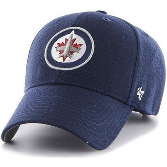 47 Brand Curved Brim NHL Winnipeg Jets Cap marineblau