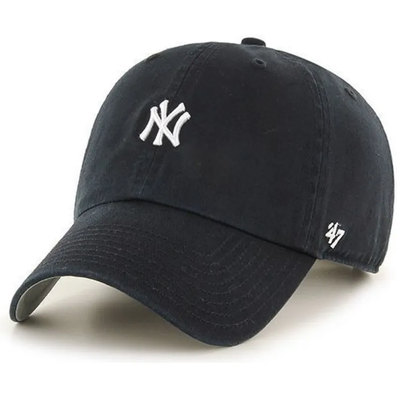 mutzen-gebogen-schwarz-verstellbares-band-pequeno-der-new-york-yankees-mlb-von-47-brand